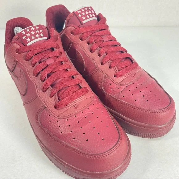 Nike Air Force 1 Low Team Red Sneakers Shoes AA4083-600; Men’s Sz 9 — Excellent! - Picture 6 of 15